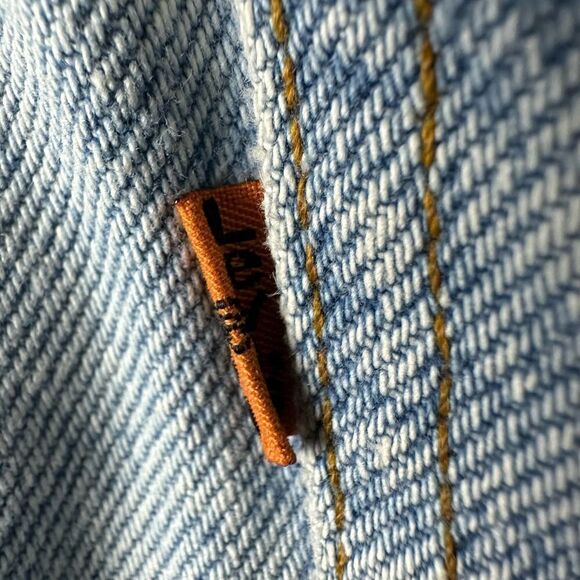 Levi’s Orange Tab Light Wash VTG 80s Distressed Jeans 38 x 32 - Picture 3 of 12